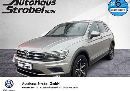 VW Tiguan 2.0 TDI DSG 4M Highline ACC DCC AHK Navi Pano Leder Area View Bluet. Sitzh