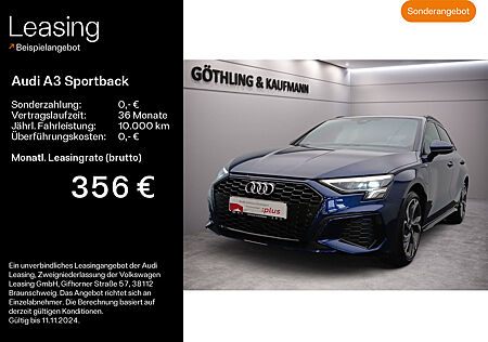 Audi A3 Sportback 40 TFSIe 2x S line S tro*HUD*LED*Virtual*Navi+*Teilleder*ACC*AHK*