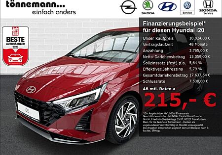 Hyundai i20 FACELIFT T-GDI TREND+VOLL LED+NAVI+RÜCKFAHRKAMERA+SITZ-/LENKRADHEIZUNG+PARKPILOT HI