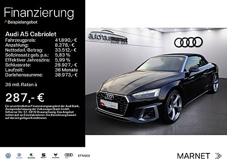 Audi A5 Cabriolet S line 45 TFSI quattro*Navi*B&O*Matrix*virtual cockpit*Einparkhilfe*Leder*