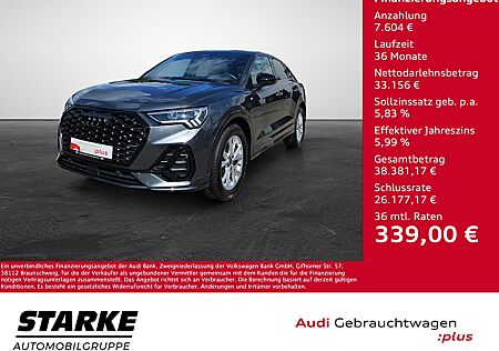 Audi Q3 Sportback 35 TFSI S tronic AHK RFK LED Navi SHZ APS-Plus GJR 18 Zoll