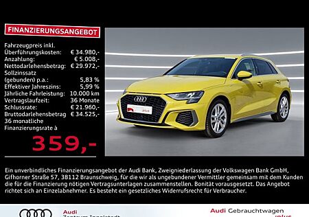 Audi A3 Sportback S line 30 TDI 2x NAVI AHK 18" Virt.