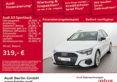 Audi A3 Sportback advanced 40 TFSI e S tr. AHK NAVI