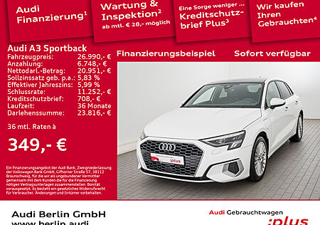 Audi A3 Sportback advanced 40 TFSIe Str. PDC LED PANO