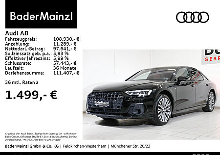 Audi A8 L 50 TDI quattro B&O StdHzg Matr Pano HUD 360