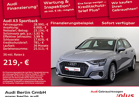 Audi A3 Sportback Advanced 35 TDI S tr. SITZHZG PDC