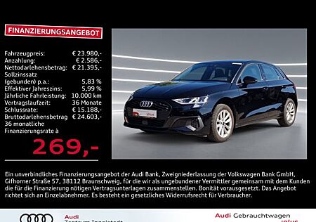 Audi A3 Sportback 30 TDI 2xPDC Sportsitze 2-Zonen SHZ