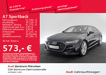 Audi A7 Sportback 50 TDI qu. tiptr. S line StdHzg/Pano/AHK/HD-Matrix/HuD