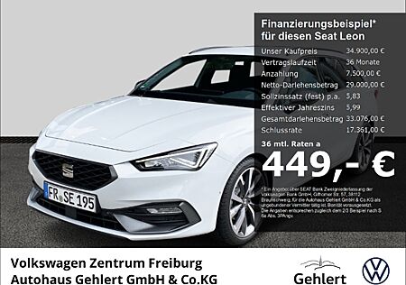 Seat Leon Sportstourer FR 1.5 eTSI AHK-klappbar Navi digitales Cockpit Soundsystem LED Sperrdiff.