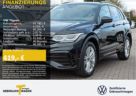 VW Tiguan 2.0 TDI DSG R-LINE BLACK STYLE IQ.LIGHT 360 NAVI LEDER