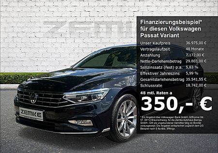 VW Passat Variant Elegance 1.5 TSI DSG R-Line Sportpaket Navi Leder digitales Cockpit