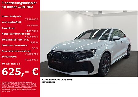 Audi RS3 Limousine HUD AD El. Panodach Navi Leder Cockpit Memory Sitze Soundsystem sofort verfügbar!