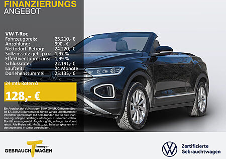 VW T-Roc Cabrio 1.0 TSI STYLE LED+ KAMERA VIRTUAL ALLWETTER