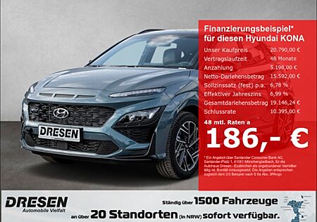 Hyundai Kona 1.0 T-GDI (48V) 2WD N LINE 120PS Navi Dachlackierung schwarz