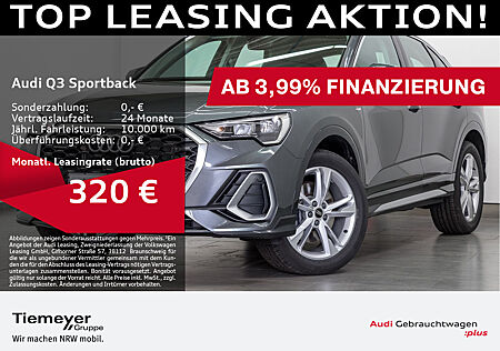 Audi Q3 Sportback 40 TDI Q S LINE LM19 ALCANTARA KAMERA AHK