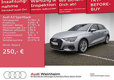 Audi A3 Sportback Facelift 35 TDI Navi Kamera Klima uvm