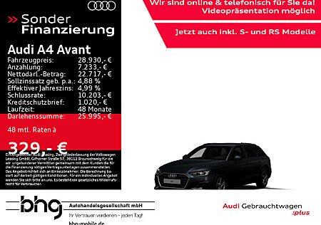 Audi A4 Avant 35 TFSI S tronic MatrixLED virtualC. EPHplus Navi connect sound Busines