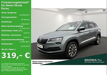 Skoda Karoq Clever 1.5 TSI DSG AHK Einparkhilfe vorn und hinten