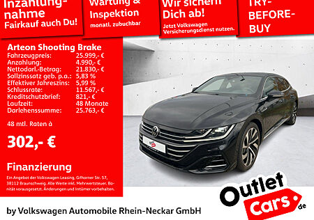 VW Arteon Shooting Brake 2.0 TDI R-Line AHK LED DSG Navi uvm