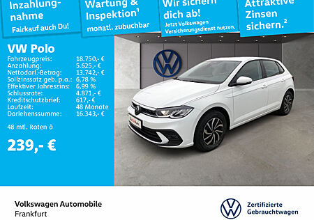 VW Polo 1.0 TSI Life Rückfahrkamera 15"Alu 1.0 Life BT070 TSIM5F