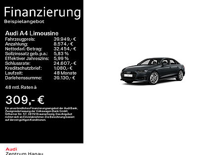 Audi A4 Limousine 40 TDI quattro advanced*NAVI*LED*KAMERA*VIRTUAL