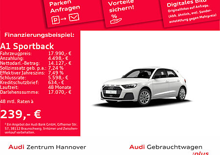 Audi A1 Sportback 25 TFSI LED virtual DAB Keyless SHZ