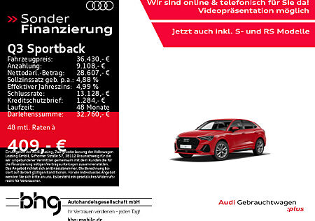 Audi Q3 Sportback 40 TDI quattro S-Line AHK Matrix