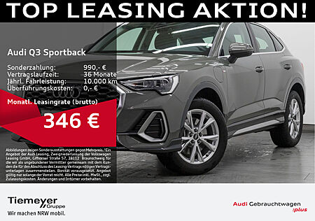 Audi Q3 Sportback 45 TFSIe S LINE AHK ACC eKLAPPE SPORTSITZE