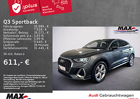 Audi Q3 Sportback 40 TDI QUAT S LINE MATRIX+AHK+KAMER