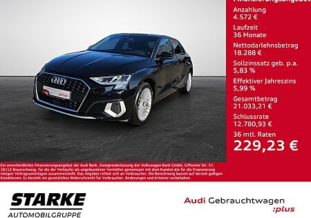 Audi A3 Sportback 30 TDI S tronic advanced NaviPlus APS GRA VirtualCP-Plus ASI SHZ