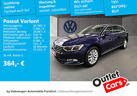 VW Passat Variant 2.0 TDI DSG Comfortline Navi LED Heckleuchten Leictmetallfelgen PASSAT Var. CLBMT 140 TDID7F