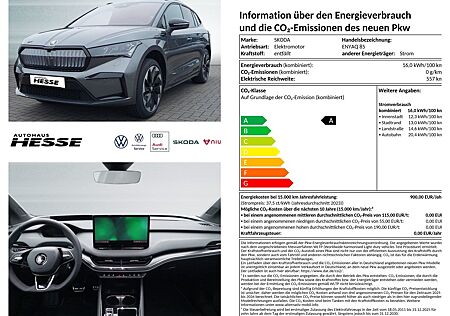 Skoda Enyaq 85 Sportline, 21 Alu, Matrix, AHK, Navi, PLA, beh.MFL, Wärmepume, Head-up