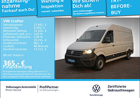 VW Crafter Kasten 30 TDI 2.0 MR Klima AHK Navi Kamera uvm