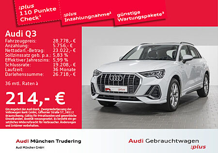 Audi Q3 45 TFSI e S line Matrix Pano MMI+ Business-Paket