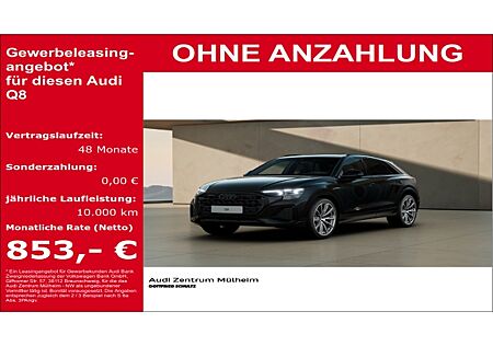 Audi Q8 50 TDI quattroSportpaket Luftfederung AD StandHZG AHK TV Panorama Navi Allrad HUD