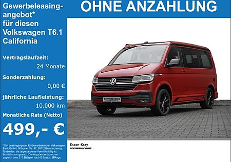 VW T6 California T6.1 California Beach Camper Edition 5 Sitzer 110 TDI 7-DSG Alcantara Sportpaket Markise Navi Isolierbox