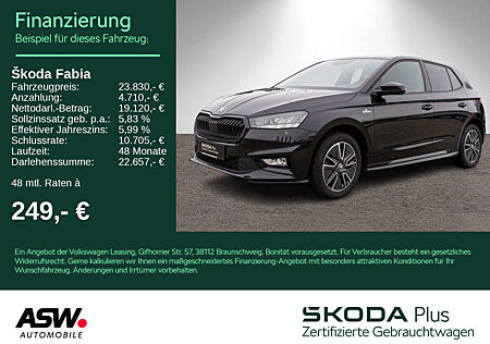 Skoda Fabia Monte Carlo 1.0 TSI DSG LED Navi RFK SHZ