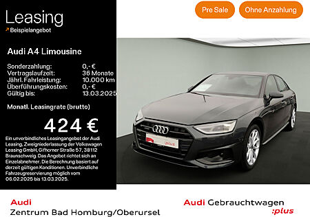 Audi A4 Limousine Advanced 40 TDI quattro*Navi*PDC*Virtual Cockpit*Kamera*Sitzheizung