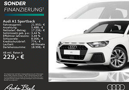 Audi A1 Sportback Sportback advanced 25 TFSI 70(95) kW(PS) S tronic