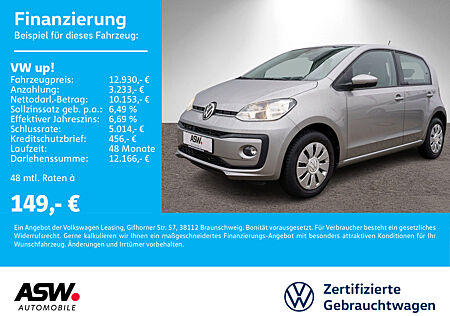 VW Up ! move ! 1.0MPI Klima RFK PDC SHZ Tempomat