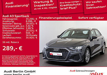 Audi A3 Sportback S line 35 TDI S tr. AHK RFK NAVI