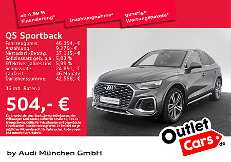 Audi Q5 Sportback 55 TFSI e qu. S tronic 2x S line Luftfed/Pano/Matrix