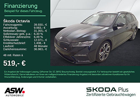 Skoda Octavia Combi RS Edition 2.0TSI DSG LED Pano ACC