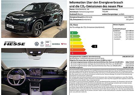 VW Tiguan Elegance 1,5 l eTSI OPF 110 kW (150 PS) 7-Gang-Doppelkupplungsgetriebe DSG