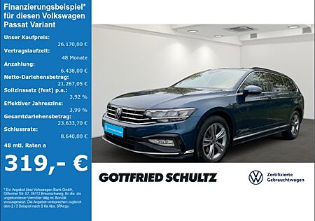 VW Passat Variant R-LINE TDI DSG NAVI SITZHZG ACC AHK LED LEDER