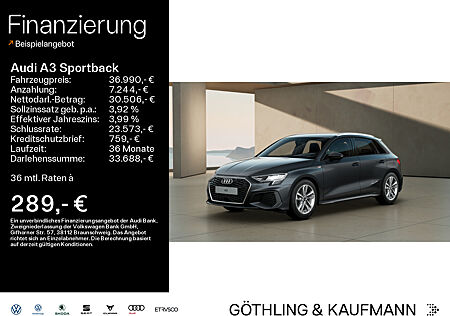 Audi A3 Sportback 35 TDI S line S tro*S-Sitze*LED*Virtual*Navi+*Kamera*AHK*