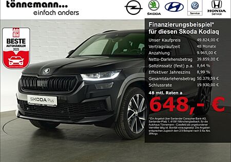 Skoda Kodiaq SPORTLINE TDI DSG 4X4+AHK+LED+NAVI+RÜCKFAHRKAMERA+EL PANORAMADACH+KESSY