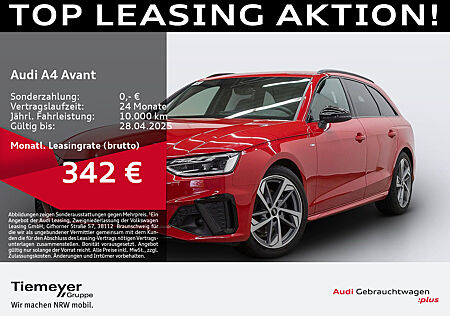 Audi A4 Avant 30 TDI 2x S LINE LM18 LEDER AHK OPTIKPKT+