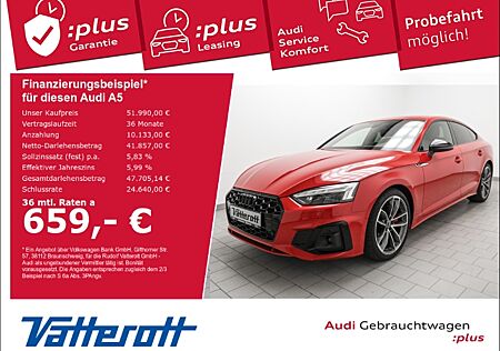 Audi A5 Sportback 40 TDI S line Laser Navi Optik schwarz LED-Matrix