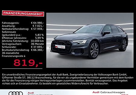 Audi A6 Avant Design 50 TDI qu 2x AHK 20" Optik-Schw.